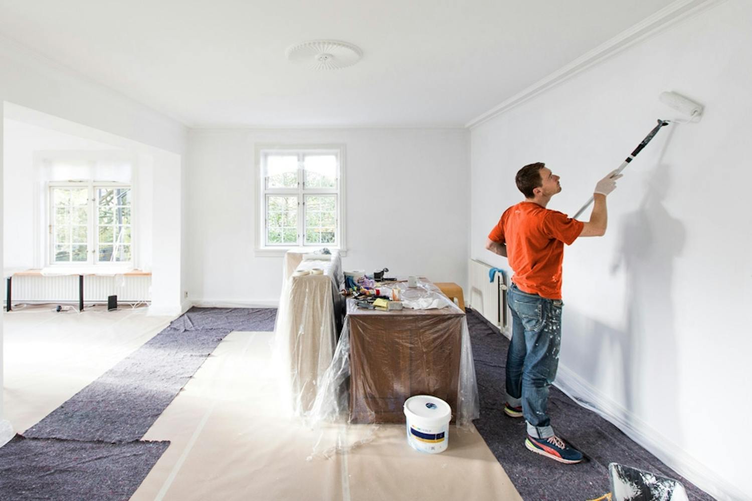 Kaavio näyttää, miten maalaat seinät hyvässä järjestyksessä. Aloita kohdasta 1 ja jatka eteenpäin. Kaavio näyttää, miten maalaat seinät hyvässä järjestyksessä. Aloita kohdasta 1 ja jatka eteenpäin.